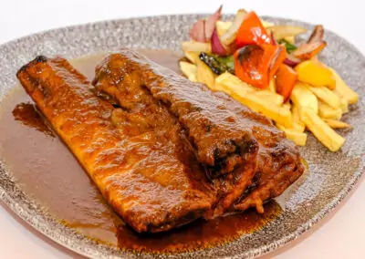 LOW TEMPERATURE BEEF RIB FROM LA JANDA EL PUNTO RESTAURANT IN VEJER DE LA FRONTERA