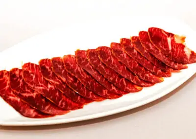 100% ACORN-FED IBERIAN SLICED PORK LOIN EL PUNTO RESTAURANT IN VEJER DE LA FRONTERA