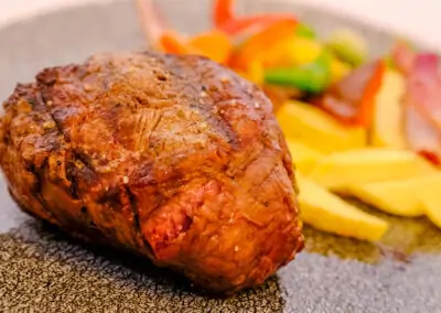 GRILLED SIRLOIN EL PUNTO RESTAURANT IN VEJER DE LA FRONTERA