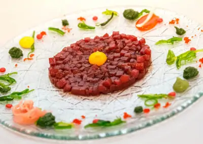 RED TUNA TARTAR FROM ALMADRABA GADIRA