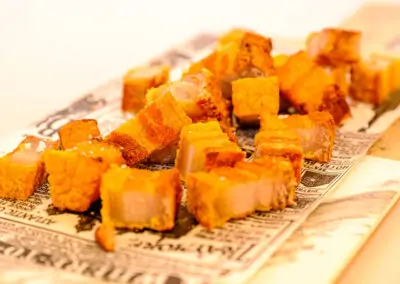PORK BELLY CHUNKS EL PUNTO RESTAURANT IN VEJER DE LA FRONTERA